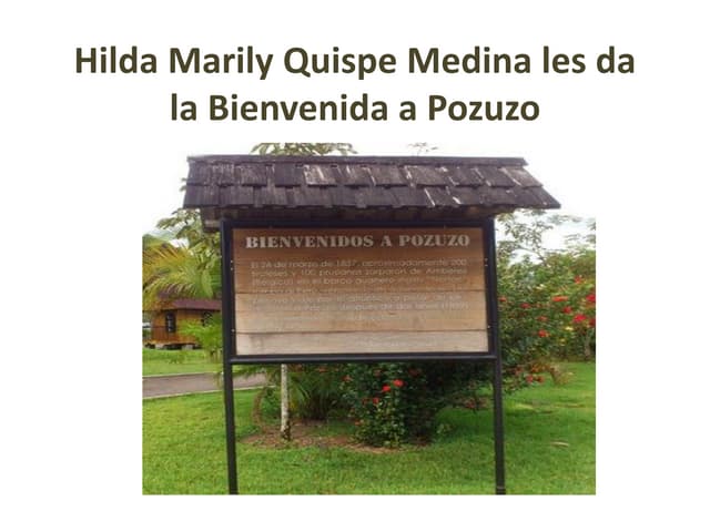 Bienvenidos a Pozuzo - HMQM
