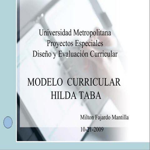 Hilda Taba M