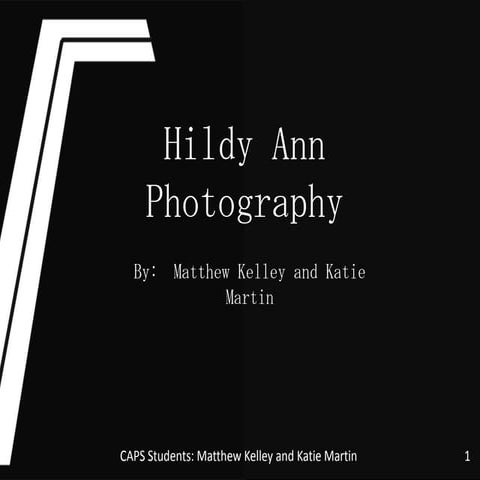 Hildy ann photography project review powerpoint