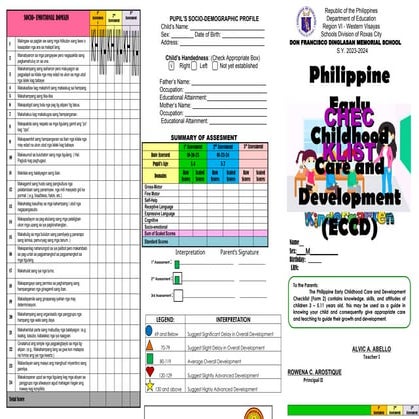 EDITED ECCD for kindergarten form in word | DOCX