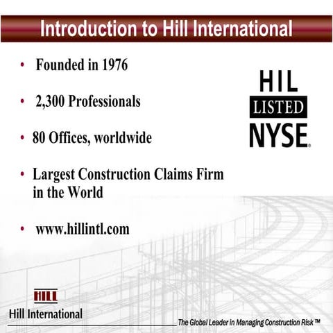 Hill Claims Services Presentation Linkedin Ppt