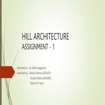 HILL ARCHITECTURE (Diksha and Shivani).pptx