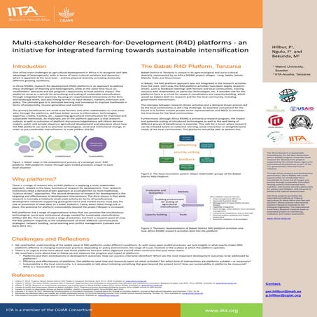 Multi-stakeholder Research-for-Development (R4D) platforms-an initiative for ...