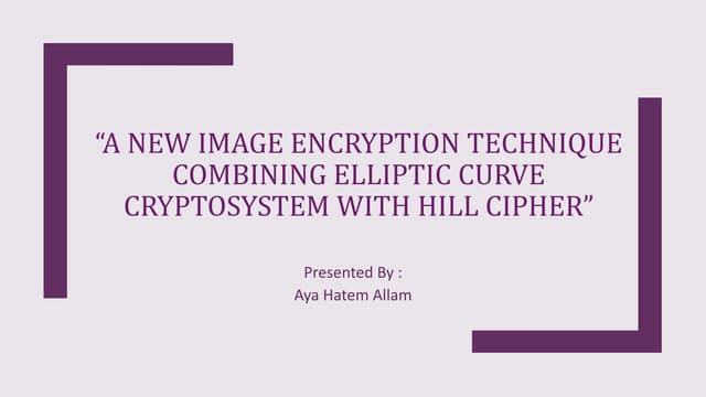Hillcipher and eliptic curve 