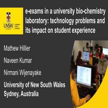 occe2020 - e-exams: technology problems and its impact on student experience