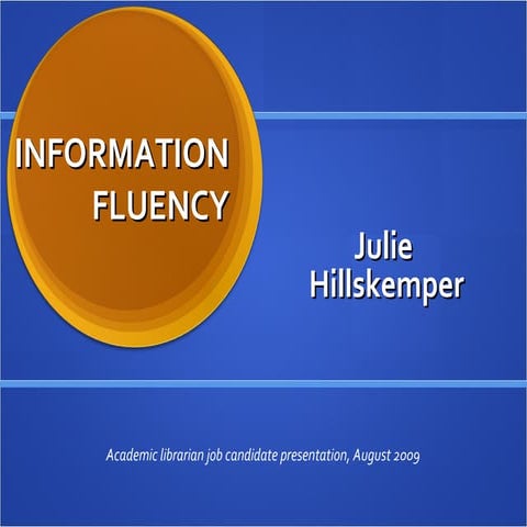 Hillskemper Information Fluency