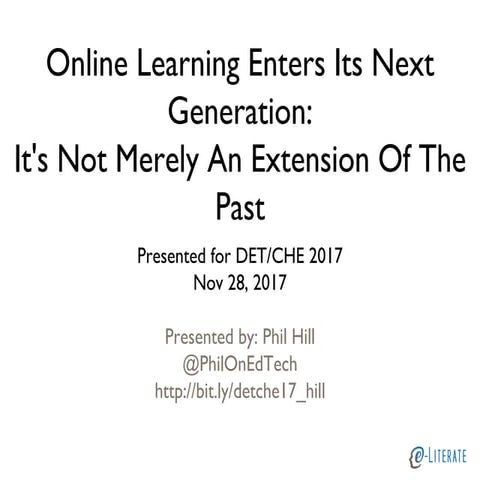 Hill Slides DET/CHE 2017 Keynote