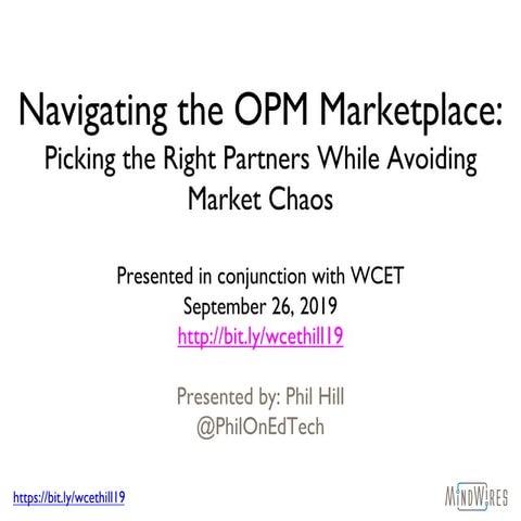 Hill slides WCET OPM session 20190926