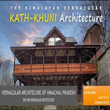 Hilly Vernacular Architecture (Himachal Pradesh)
