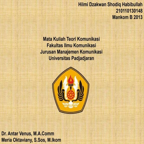 Attitude Theory from Hilmi Dzakwan S.H