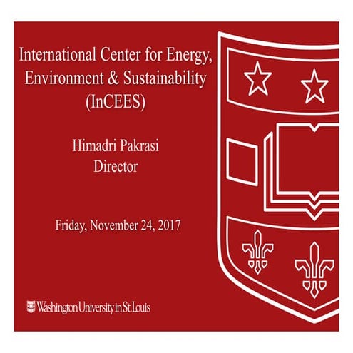 InCEES an international collaboratory for energy, environment and sustainabil...