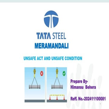 Unsafe act and unsafe conditions.  .pptx