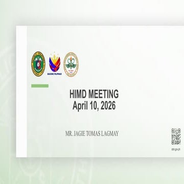 Department of Health HIMD Meeting: 2026 Management Review & Updates | PPTX