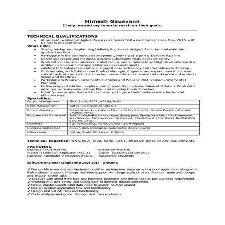 Himesh gausvami resume