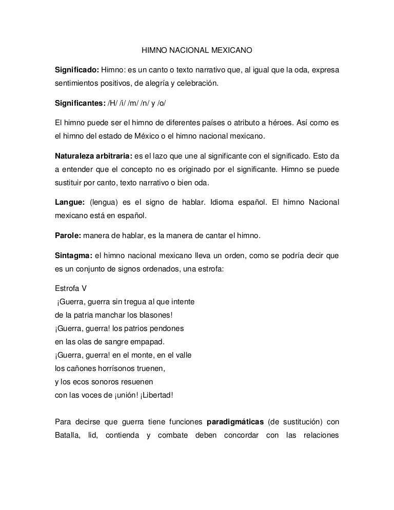estrofas del himno nacional mexicano significado