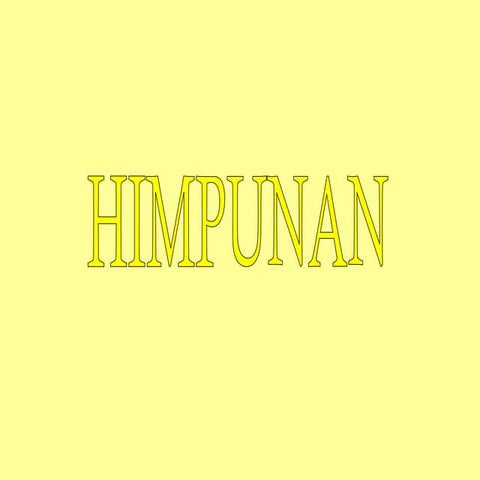 Himpunan