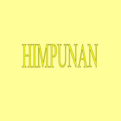Himpunan 1