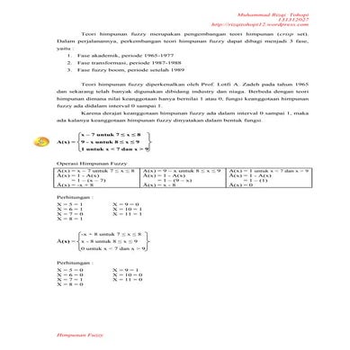 Himpunan Fuzzy