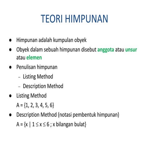 Himpunan (pertemuan 2)