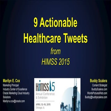 9 Actionable Healthcare Tweets from HIMSS 2015