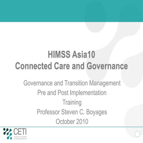 HIMSS Health Leadership  Daegu 2010 V2