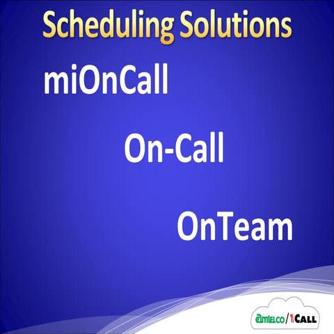 HIMSS 2011 "1Call Scheduling Solutions Presentation"
