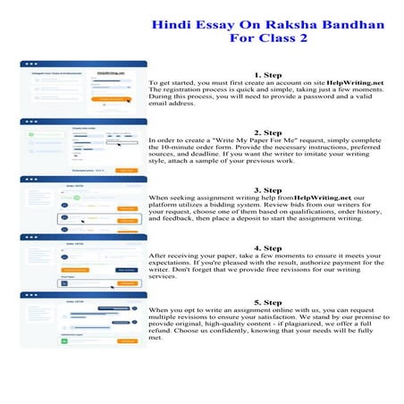Hindi Essay On Raksha Bandhan For Class 2