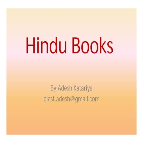 Hindu books