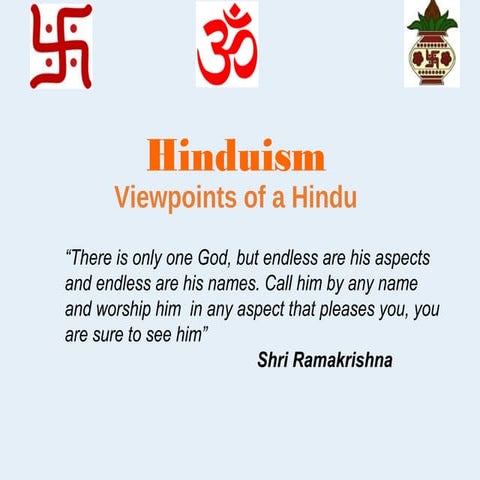 Hinduism - Viewpoints of a Hindu