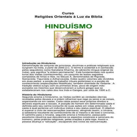 Hinduismo resumo