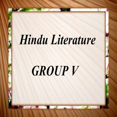 Hindu literature