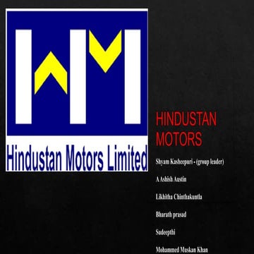 HINDUSTAN MOTORS.pptx