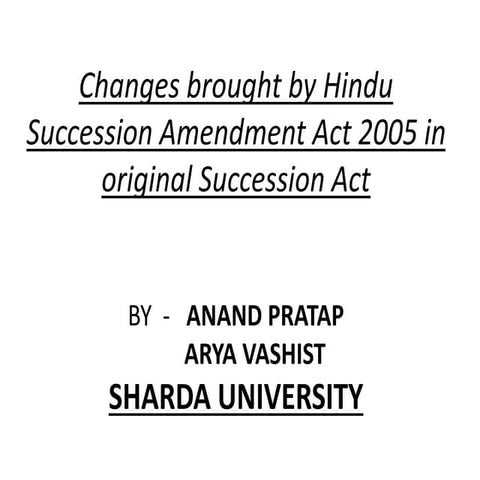 Hindu succession amendment act 2005