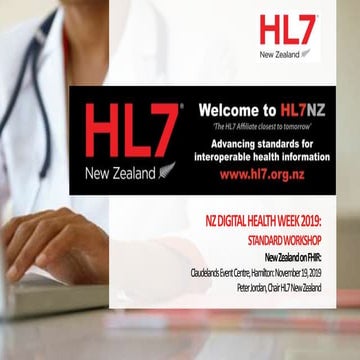 New Zealand on FHIR - HiNZ 2019