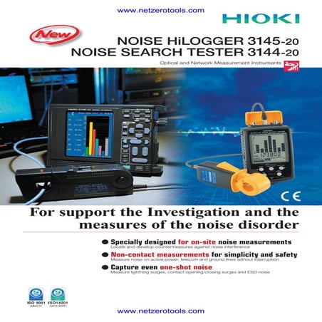 Hioki 3145-20 Noise Logger