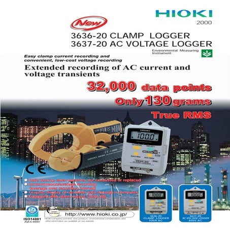 Hioki 9650 clamp_on_sensor_datasheetâ 