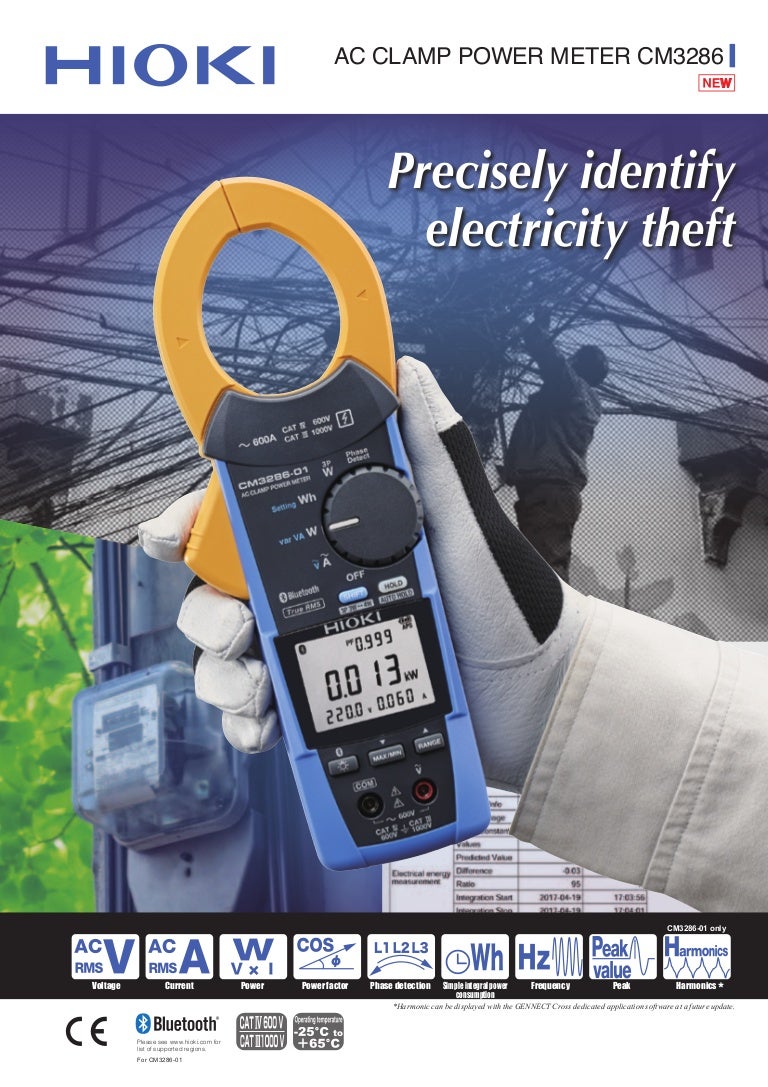 Hioki cm3286 ac_clamp_power_meter_datasheet