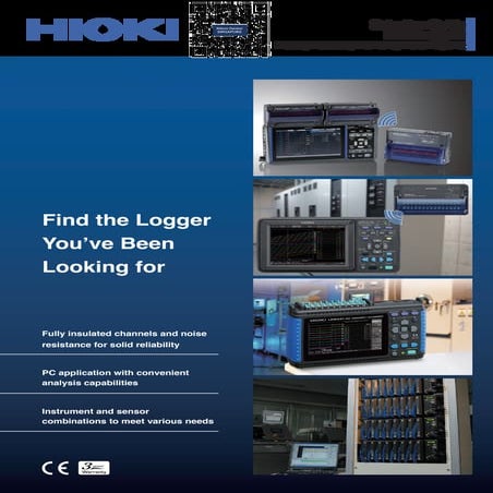 Hioki data logger selection