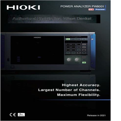 Hioki  High end power analyzer pw8001  