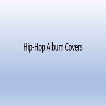 Hip hop album covers