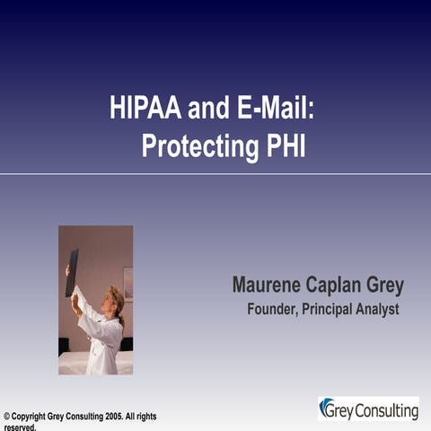 HIPAA and E-Mail: Protecting PHI