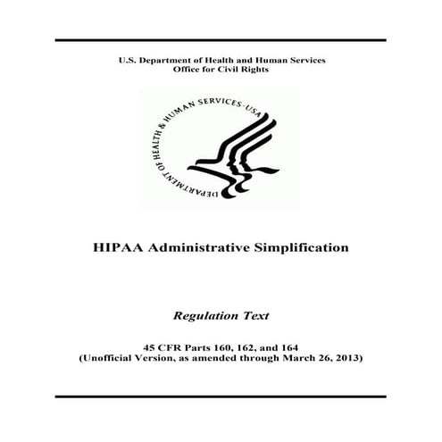 HIPAA Administrative Simplification For Data Centers