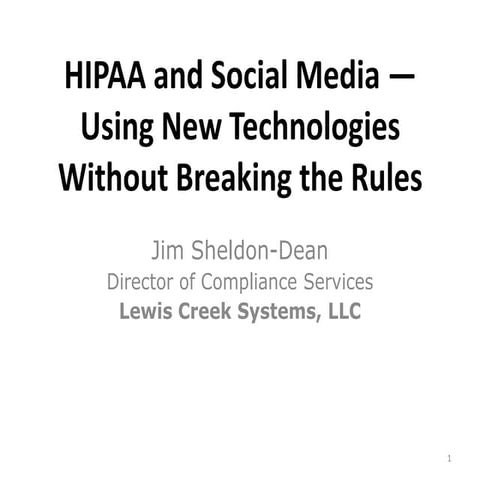 Hipaa and social media using new