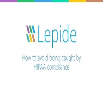 How to avoid being caught out by HIPAA compliance?