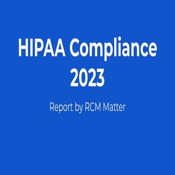 HIPAA Compliance in 2023 | PDF