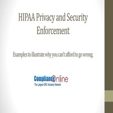 Hipaa enforcement examples