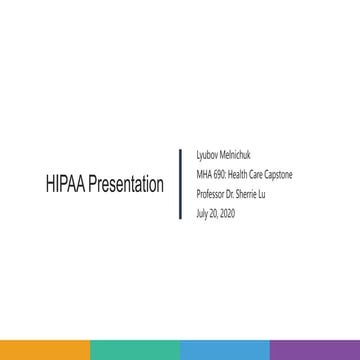 HIPAA Presentation
