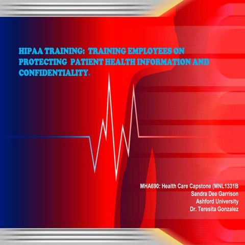 HIPAA Training MHA 690 7-31-2013