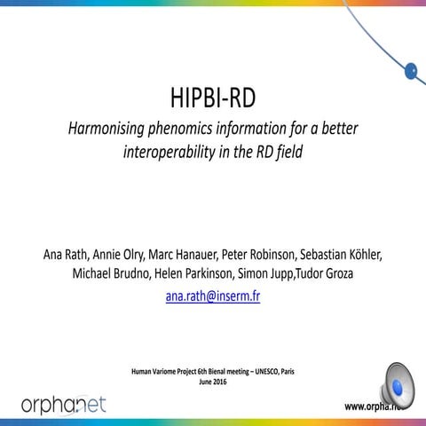 HIPBI-RD: Harmonising phenomics information for a better interoperability in ...