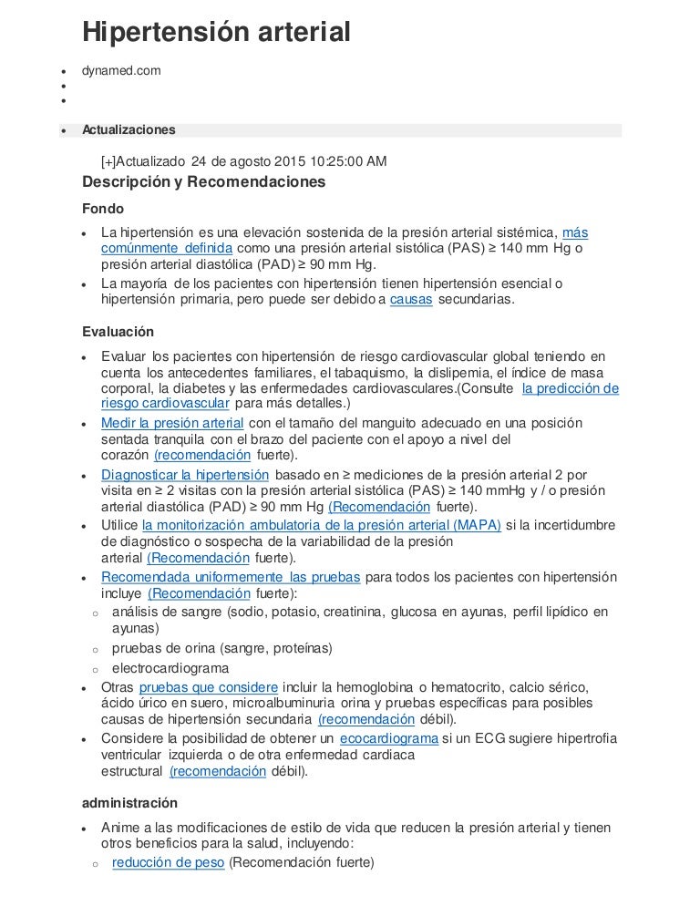 Presión arterial sistólica y diastólica muy juntas